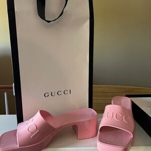 Pink Gucci Sandals
